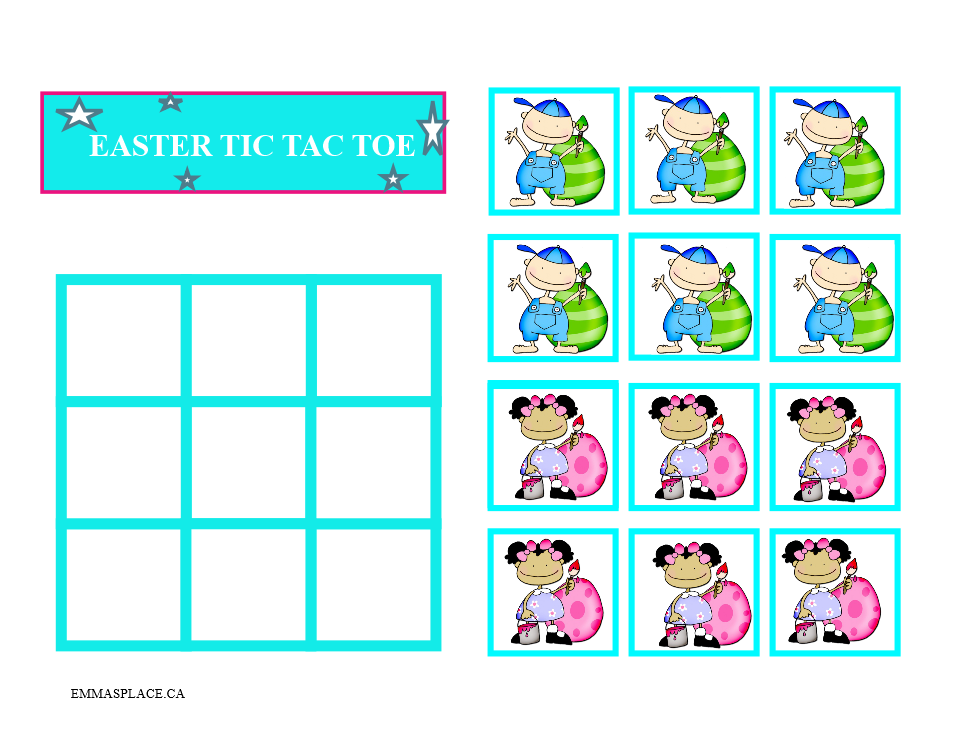 Tic Tac Toe Easter