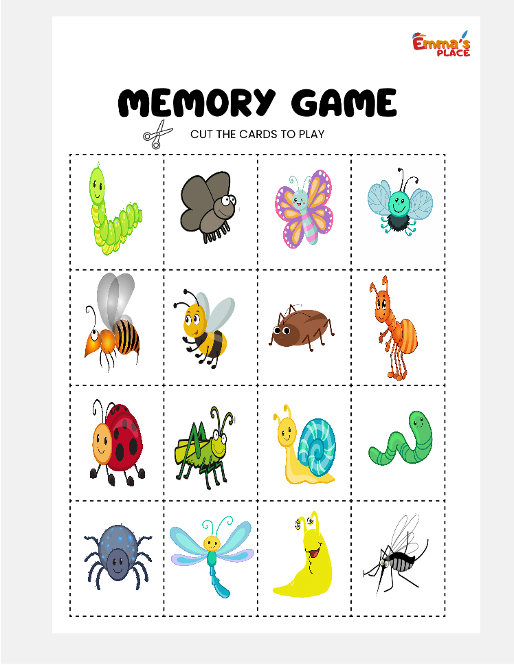 Memory Game Insects